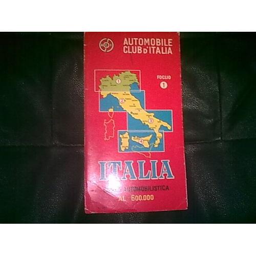 Carta Automobilistica Itinerari Autostradali : Italia