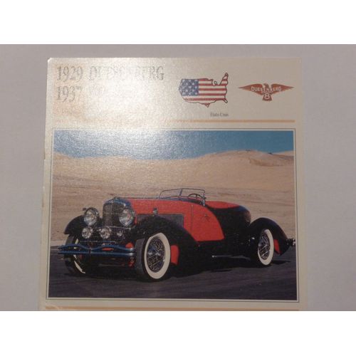 Fiche Automobile / Voiture Duesenberg Model J