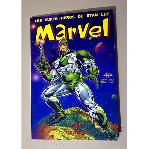 Marvel N° 19 + Poster Attaché Inédit Du Surfer/Von Fatalis Par Jack Kirby - Strange, Fantask, Marvel, Lug