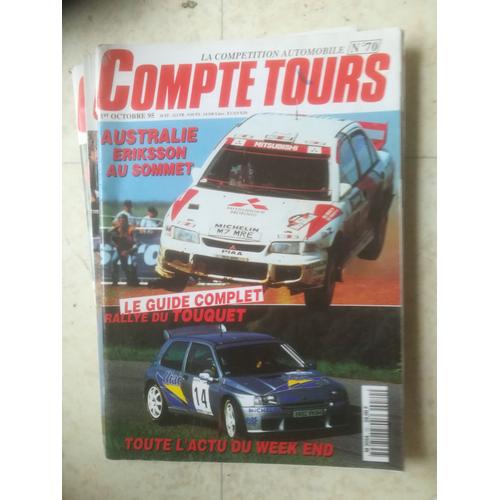 Compte Tours 70 De 1995 Nice,Lancia Evoluzione 4,Schultz,Peugeot 306 Procar