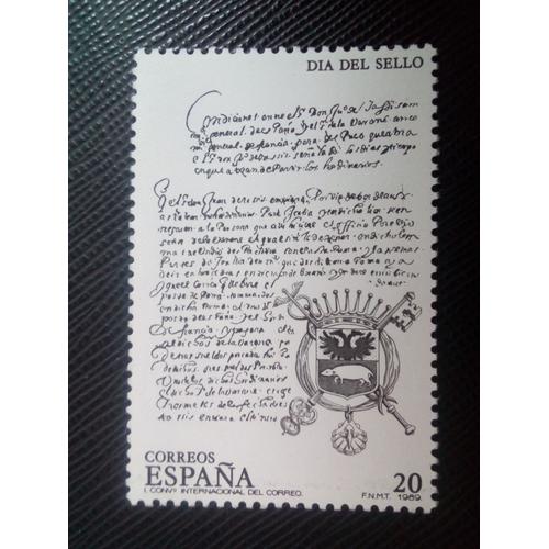 Timbre Espagne Y T 2615 Jour Du Timbre 1989 ( 030308 )