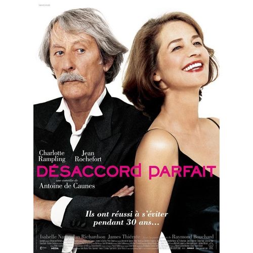 Désaccord Parfait - Affiche Originale De Cinéma - Format 40x60 - De Antoine De Caunes Avec Jean Rochefort, Charlotte Rampling, Isabelle Nanty, Ian Richardson - Année 2006