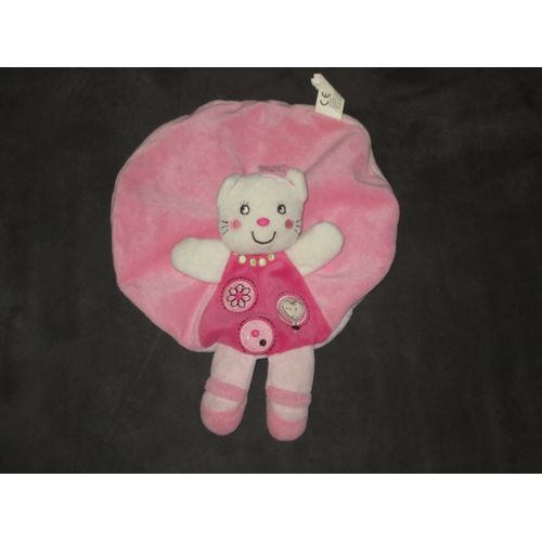 Doudou Plat Chat Rose Kiabi