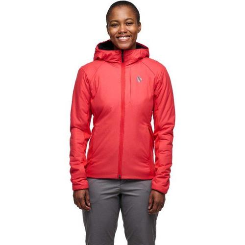 First Light Hybrid Hoody - Veste Hybride Femme Coral Red M - M