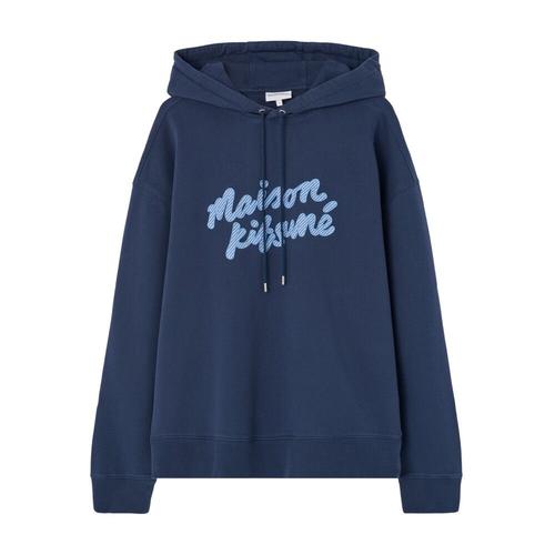 Maison Kitsuné - Sweatshirts & Hoodies > Hoodies - Blue