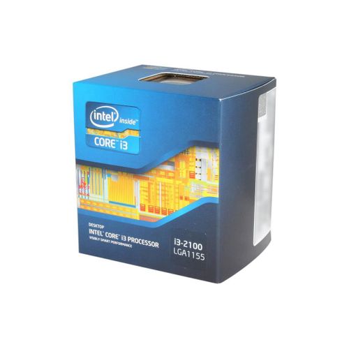 Intel Core i3-2100 - Core i3 2e generation Sandy Bridge Dual-Core 3,1 GHz LGA 1155 65 W Intel HD Graphics 2000 Processeur d'ordinateur de bureau