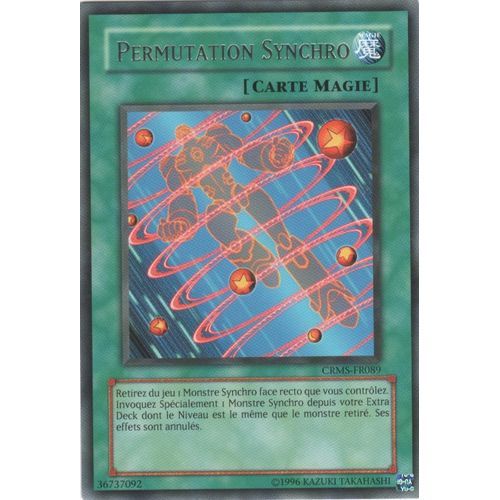 Carte Yu-Gi-Oh! "Permutation Synchro" Rare Crms-Fr089