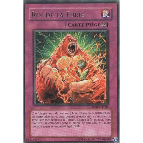 Carte Yu-Gi-Oh! "Roi De La Furie" Rare Rgbt-Fr089