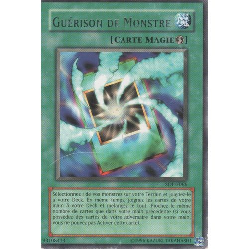 Carte Yu-Gi-Oh! "Guérison De Monstre" Rare Sdp-F066