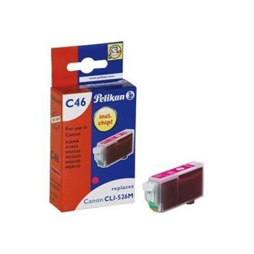 Pelikan C46 - 9 ml - magenta - cartouche d'encre (équivalent à : Canon CLI-526M ) - pour Canon PIXMA iP4950, iX6550, MG5350, MG6150, MG6250, MG8150, MG8250, MX715, MX885, MX895