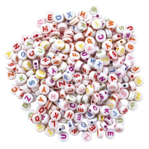 Perles Rondes Alphabet Pour Enfant 7mm 12 G