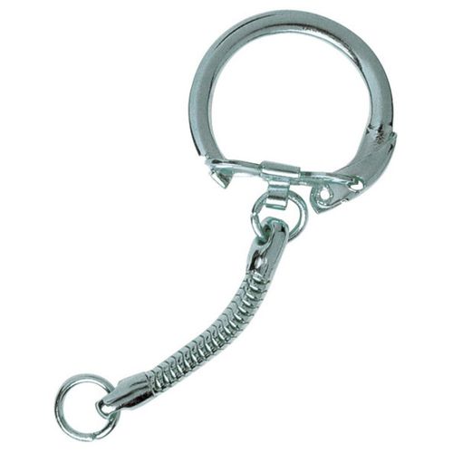 Attaches Porte-Clés Argent 5 Pièces