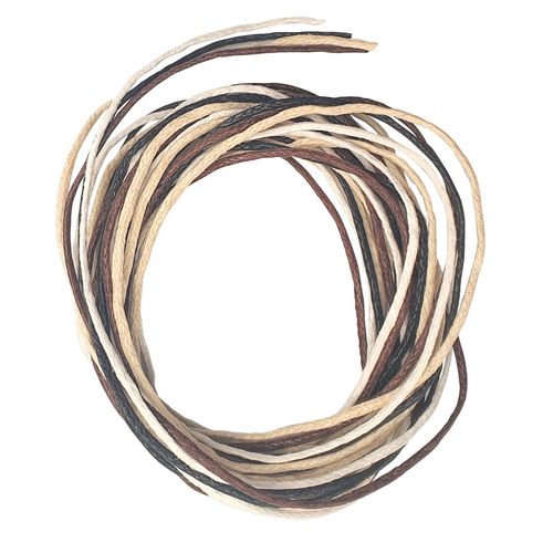 Coton Ciré Couleurs Naturelles 1mm X 1m 4 Fils