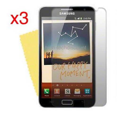 Lot 3x Film De Protection Écran Pour Samsung I9220 Galaxy Note