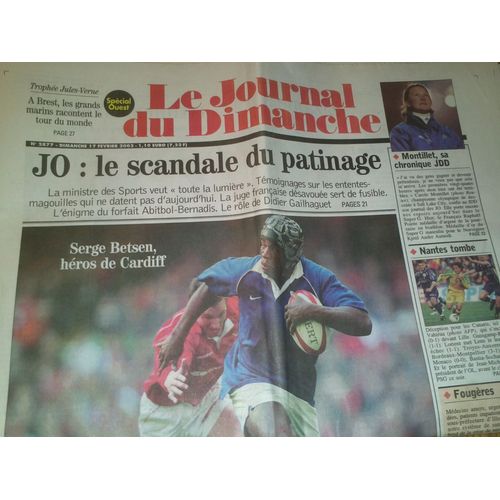 Le Journal Du Dimanche N° 2877
