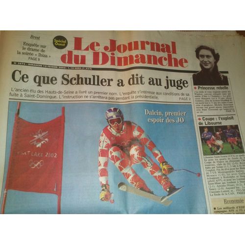 Le Journal Du Dimanche N° 2876