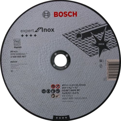 BOSCH Disque à tronçonner Expert for Inox - Moyeu plat - 150 mm - x 1 - 1.6 mm - 22,23 mm