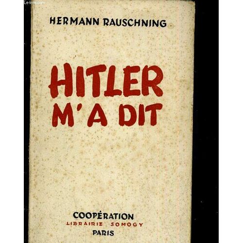 Hitler M'a Dit
