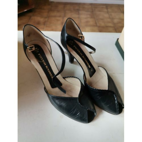 Chaussure Femme, Cuir, Bleu Marine, Pointure 37