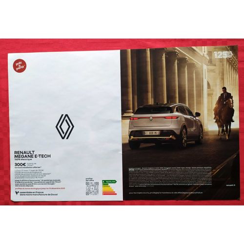 Publicité Papier - Voitures Renault Megane E-Tech De 2023