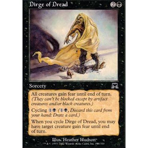 Foil Premium Hymne D'effroi  - Magic Mtg - Carnage Vf Mint 138 - C