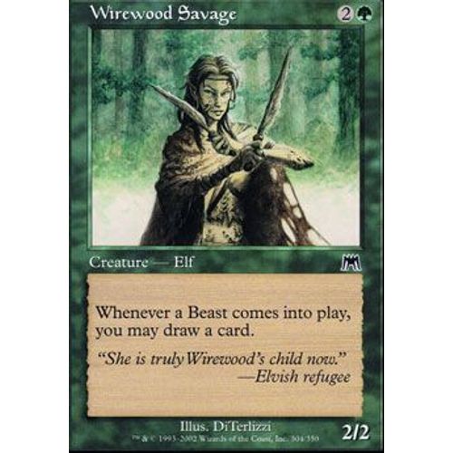 Foil Premium Sauvageonne De Brinbois  - Magic Mtg - Carnage Vf Mint 304 - C