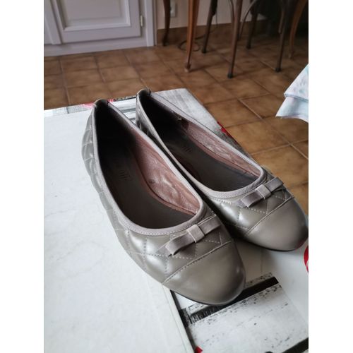 Chaussures Femme, Cuir Gris, Pointure 38