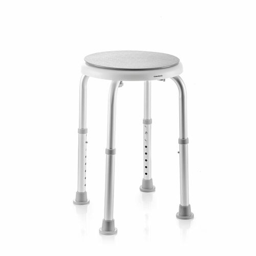 Tabouret De Douche Réglable Avec Siège Pivotant