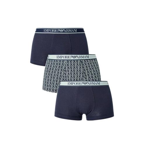 Boxer Emporio Armani Pack X3 Classic Homme Bleu