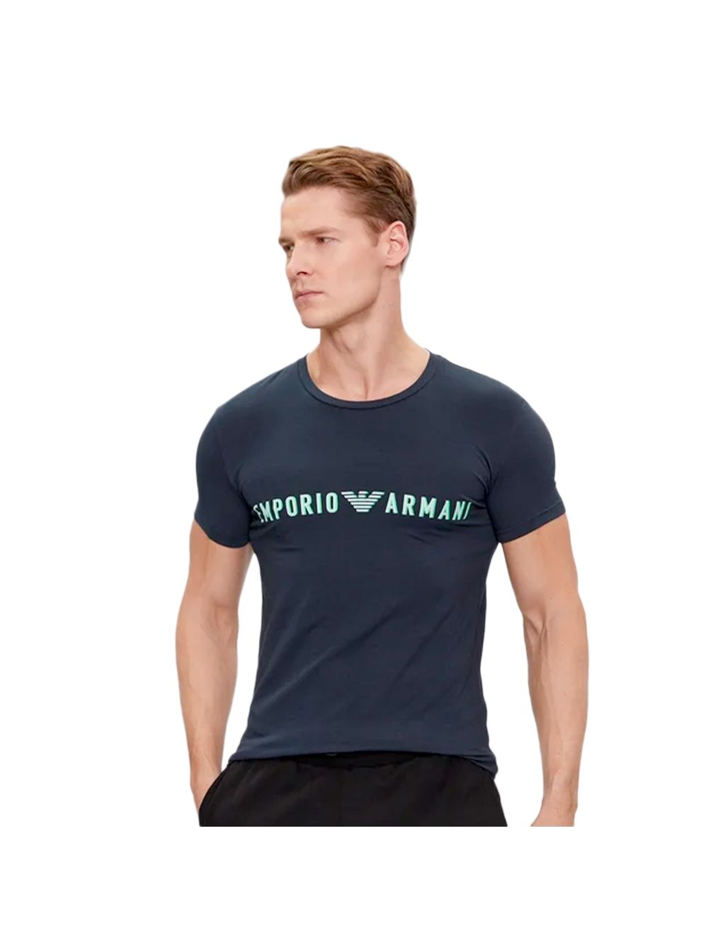 T Shirt Emporio Armani Eagle Homme Bleu