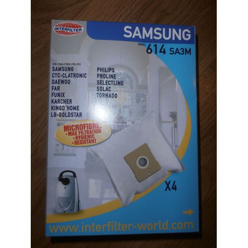 Sac aspirateur Samsung model 614 SA3m