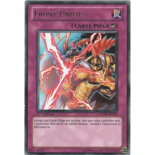 Carte Yu-Gi-Oh! "Front Unifié" Rare Genf-Fr075