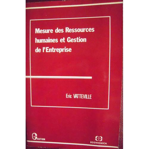 Mesure Des Ressources Humaines Et Gestion De L'entreprise