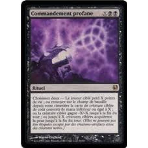 Commandement Profane - Magic Mtg - Duel Deck Ajani Vs Nicol Bolas