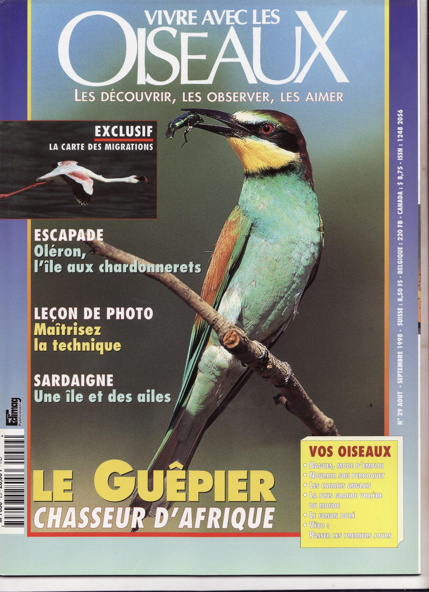 Vivre avec les oiseaux N 29 Le Gu pier chasseur d Afrique