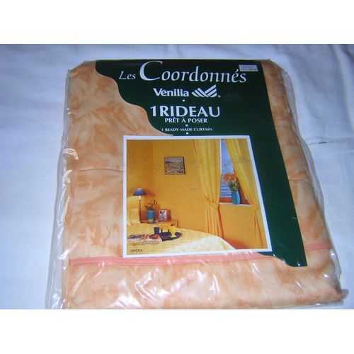 1 Rideau Prêt À Poser Les Coordonnés Vénilia 135 X260 Cm 100% Coton.