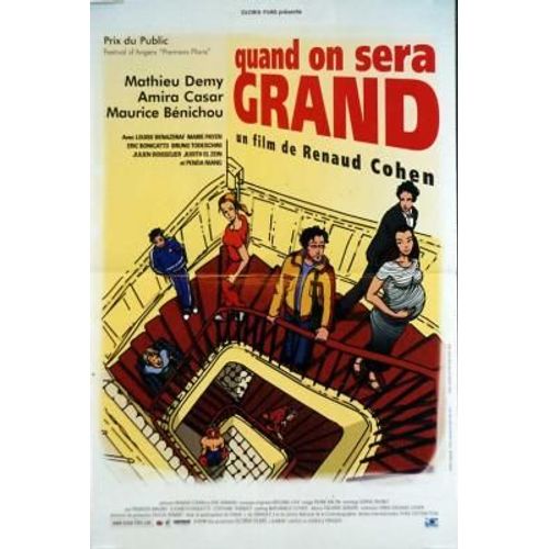 Quand On Sera Grand - Véritable Affiche De Cinéma - Format 40x60 Cm - De Renaud Cohen Avec Mathieu Demy, Amira Casar, Maurice Bénichou, Marie Payen, Bruno Todeschini, Julien Boisselier - Année 2001