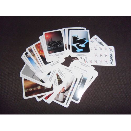 Usinor  N° 00 : La Vie Couleur Acier : Le Jeu  De Cartes A Decouper
