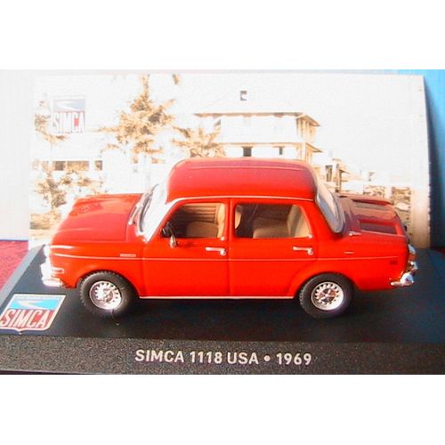 Simca 1118 Usa Rouge 1969 Ixo 1/43 1:43 Miniature Car Model Red Rosso Rot-Ixo