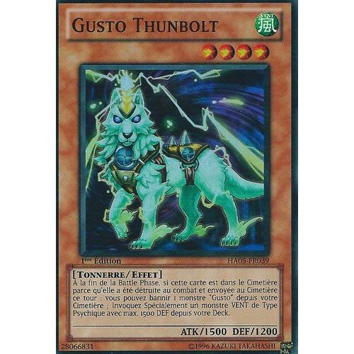 Gusto Thunbolt ¿ Yu Gi Oh ! - Ha05-Fr039 ¿ Sr