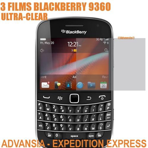 Protection Ecran Blackberry 9360 Curve Lot De 3 Films