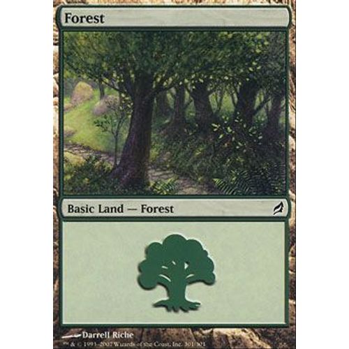 Foil Premium Foret 301  - Magic Mtg - Lorwyn Vf Mint 301 - C