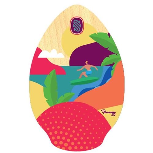 Skimboard Wood Hanauna Yellow/Orange 30