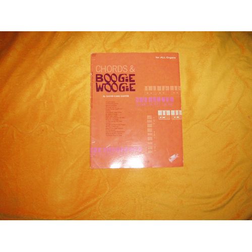Partition Chords & Boogie Woogie Anglais For All Organs / Piano / David Carr Glover