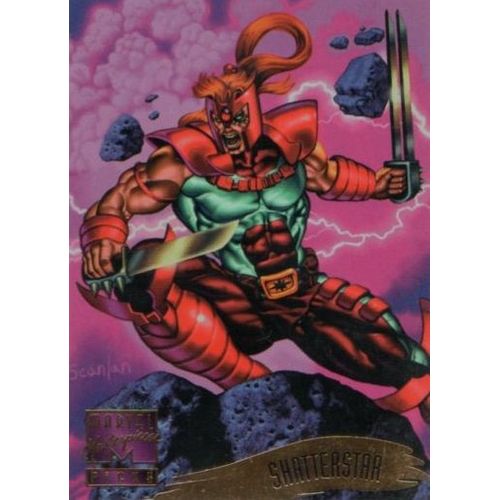 Marvel Masterpieces 1995 / Carte 144 Sur 151 / Shatterstar. Version Américaine