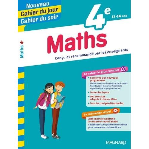 Cahier Du Jour/Cahier Du Soir Maths 4e + Mémento