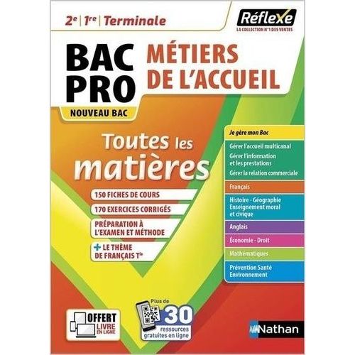 Toutes Les Matières Bac Pro Métiers De L'accueil
