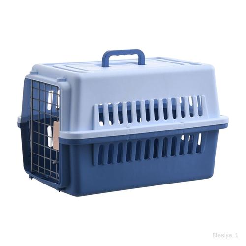 Portable Dog Travel Kennel Hard Sided Pet Carrier Pour Chats À Bleu