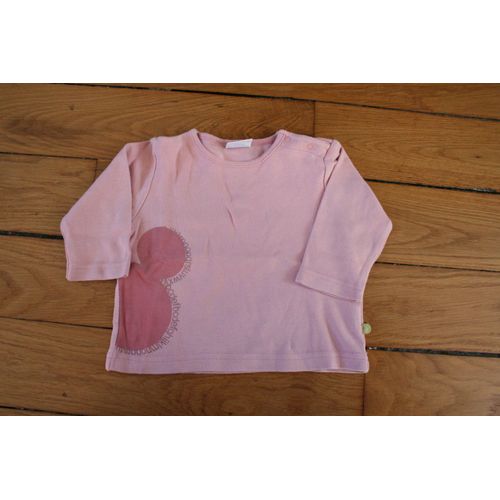 T-Shirt Manches Longues Disney Rose, 6 Mois