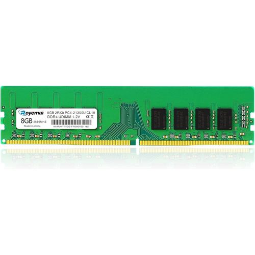 8GB DDR4 PC4-21300U 2666MHz 288PIN UDIMM 1.2V CL19 2Rx8 Desktop RAM Module de mmoire RAM